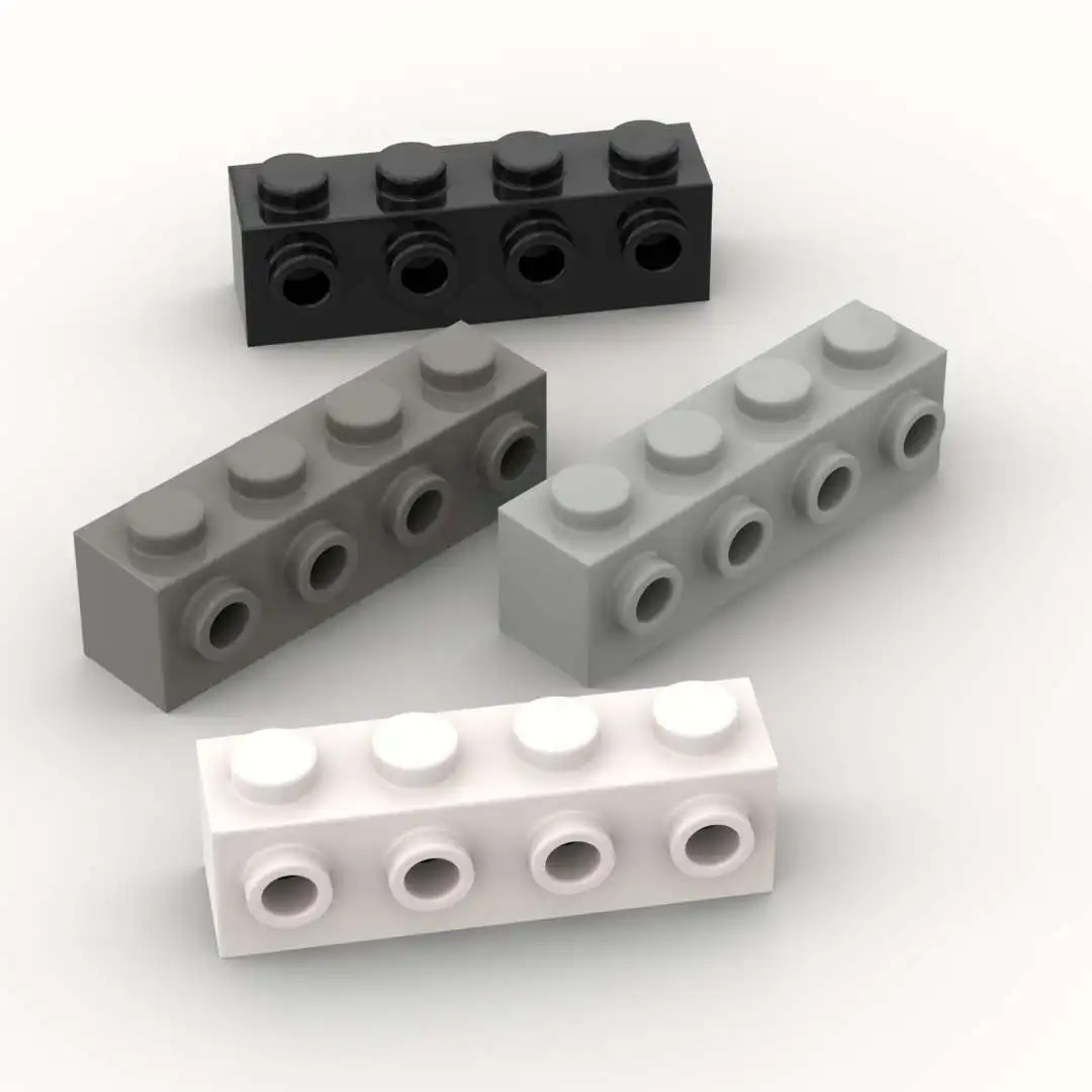 10PCS Parts Plate 30414 Modified 1x4 With Stud On Side Binoculars Building Blocks 100% Compatible DIY Bricks Toys