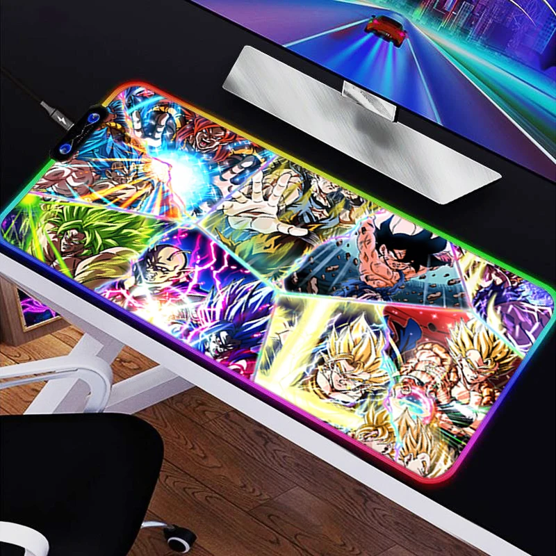 

Mouse Pad Anti Slip Rubber Mousepad PC Accessories Keyboard Pad Office Desk Mat Anime Tablet Pad Dragon Ball Gaming Extended Pad