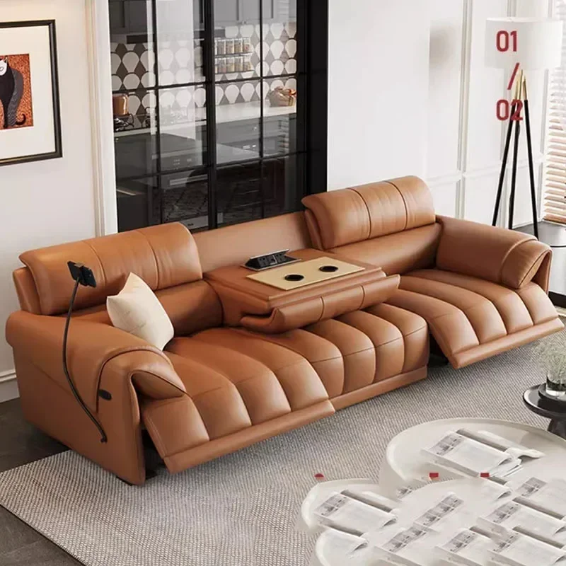 

Современный роскошный кожаный диван-кровать, мягкий диван-софа для гостиной, раскладной диван-кровать в скандинавском стиле, модная мебель