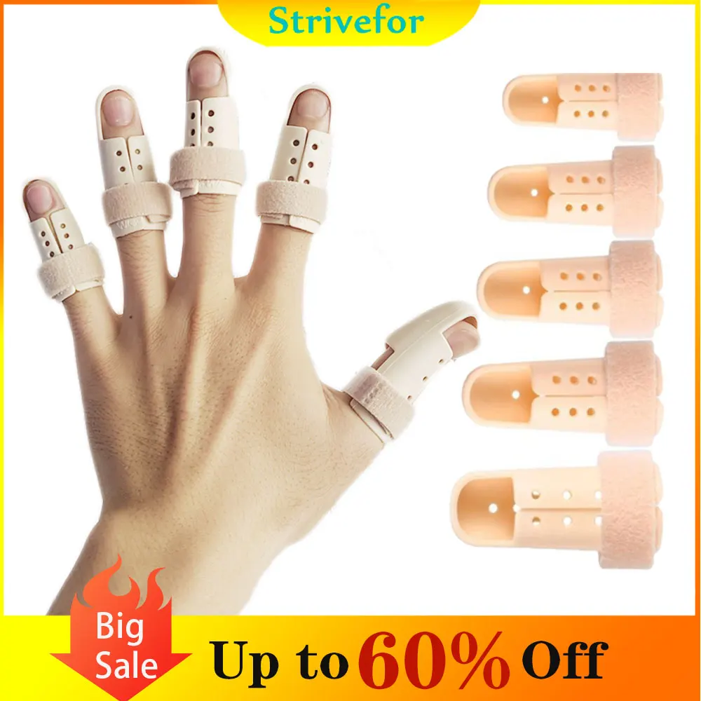 

Finger Fixed Splint For Straightening & Injury Protection Fracture Protection Brace Corrector Support With Fixed Tape Bandage