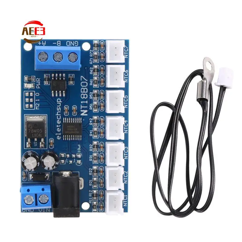 

AEE3-7, канал RS485, NTC, датчик температуры, измерение MODBUS RTU, безбумажный регистратор, ПЛК NT18B07