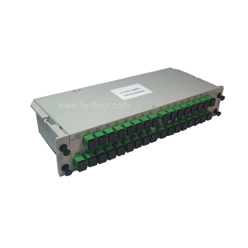 

PLC Splitter Cassette Package with SC/APC Adapter, High Quality Suitable for FTTH Terminal Box, 1x32, 10Pcs