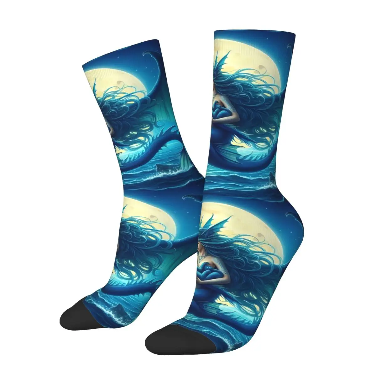 Mermaid Sock Printed Man Polyester