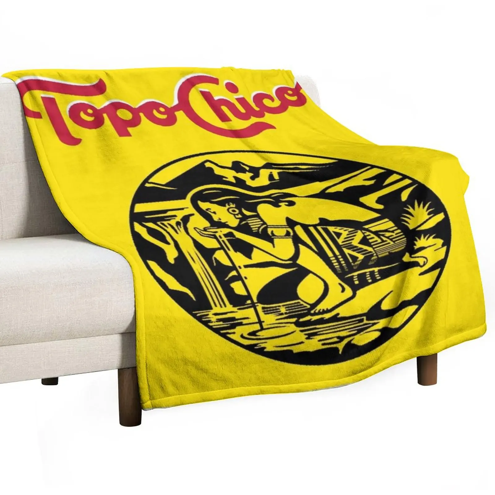 Aztec princess - Topo Chico agua mineral logo (sparkling mineral water) Throw Blanket Hairys manga Hair Blankets