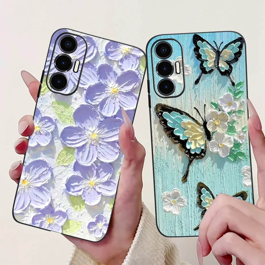 ل Tecno Pova 3 حافظة LF7n موضة جديدة رسمت غطاء لينة سيليكون حالات الهاتف ل Tecno Pova Neo 3 LH6n Pova3 الغطاء الخلفي الوفير #2