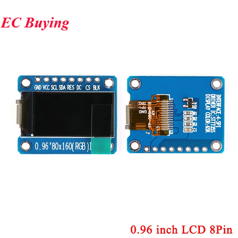 0.96インチ 1.3インチ IPS TFTディスプレイ 7P 8P 10P SPI HD 65KフルカラーLCDモジュール ST7735 ST7789ドライブIC 80*160 240*240 Arduino用