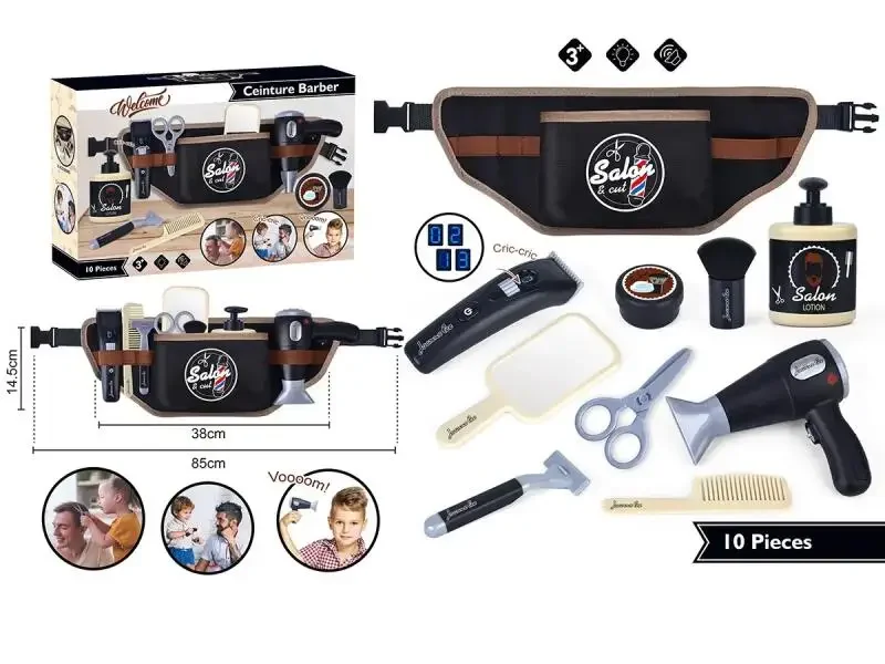 تصفيف الشعر التظاهر قص الشعر مقص أداة الاطفال اللعب ماكينات حلاقة مجموعة دفع رؤساء الصبي لعبة لحفلة عيد ميلاد فستان لعبة الهدايا #6