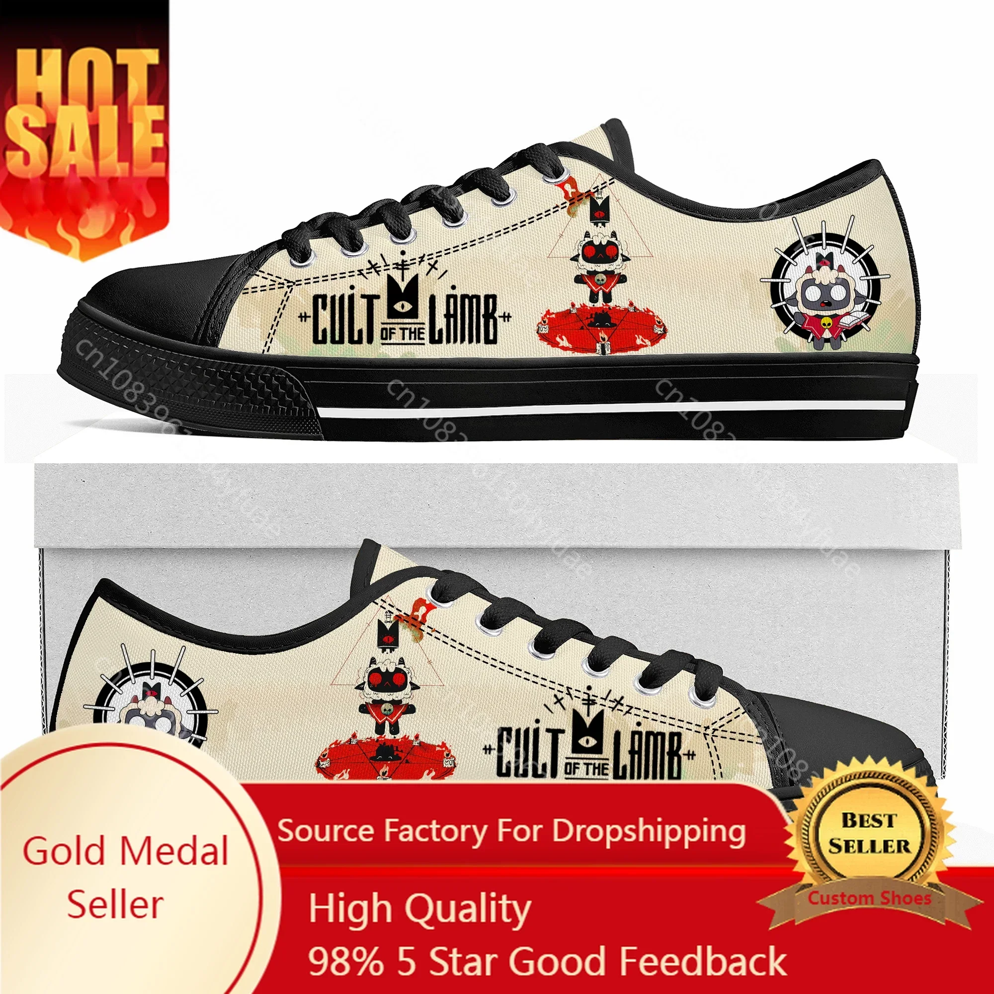 

C-Cult Of The Low Top Sneakers Game Womens Mens Teenager L-Lamb High Quality Shoes Casual Fashion Tailor Made Canvas Sneaker