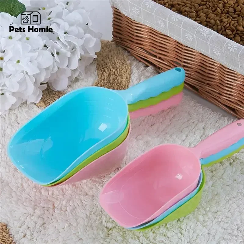 1pc Pet Food Shovel Plastic Puppy Food Scooper Dogfood Measuring Cup Catfood Scoop Pet Feeding Supplies Dog Accessories