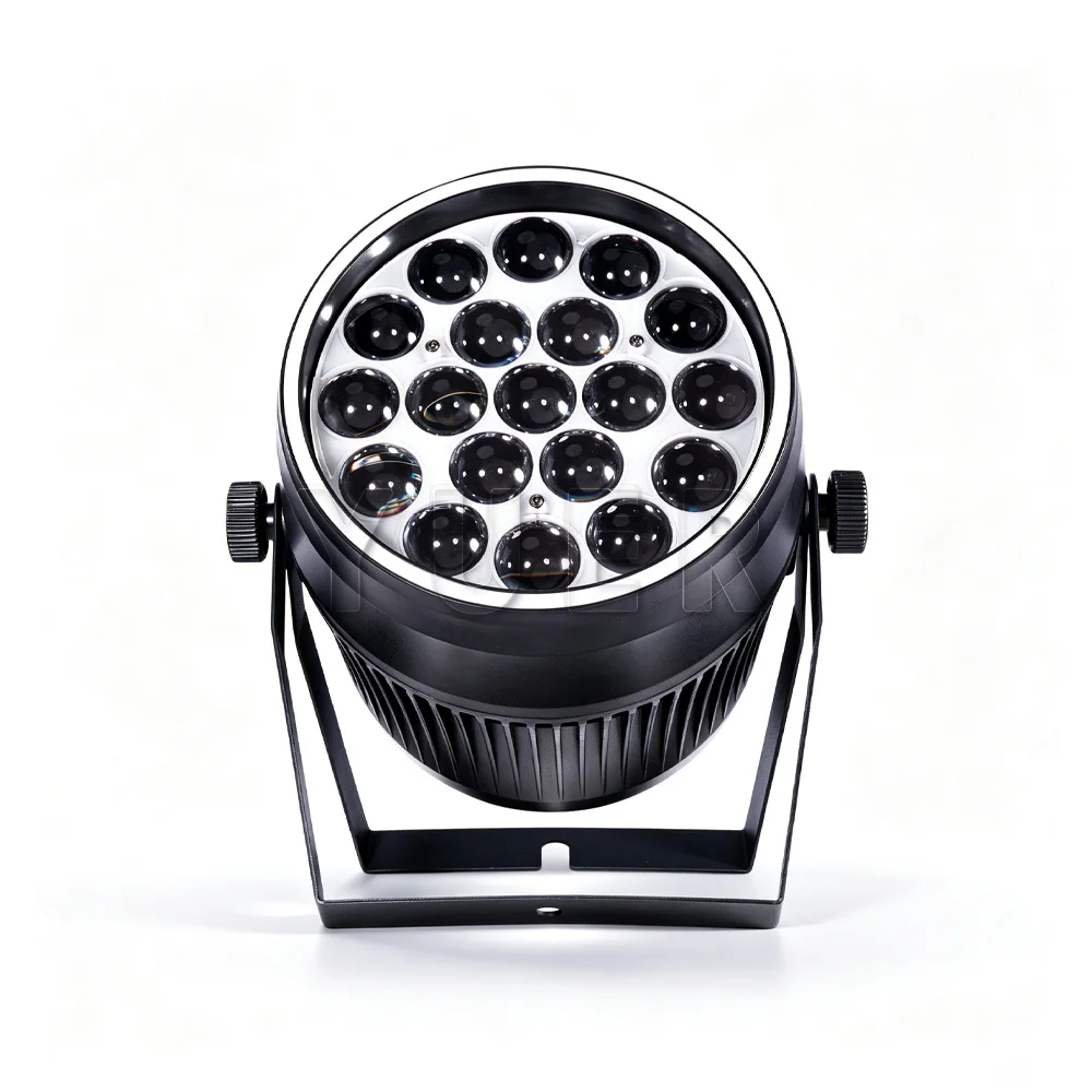 LED 19x15W RGBW 4in1 Zoom Par With RGB Auxiliary Light Ring Wash Strobe Effect For Dj Indoor Party Club Wedding Stage Lighting