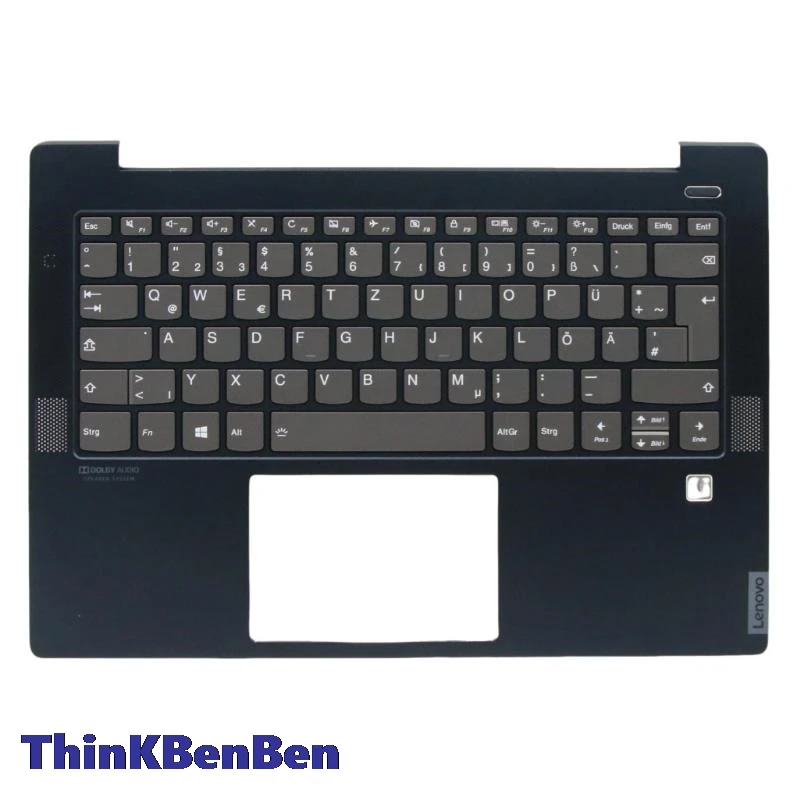 

DE German Blue Keyboard Upper Case Palmrest Shell Cover For Lenovo Ideapad S540 14 14IWL 14IML 14API 5CB0S17299