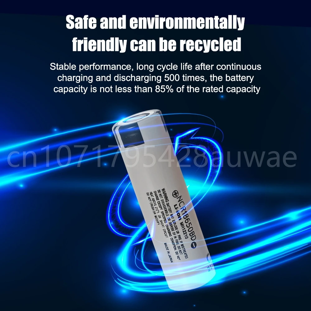 La batería de litio NCR18650BD 3,7 V 3200 mah se puede recargable, para instrumentos electrónicos se puede montar batería de alimentación