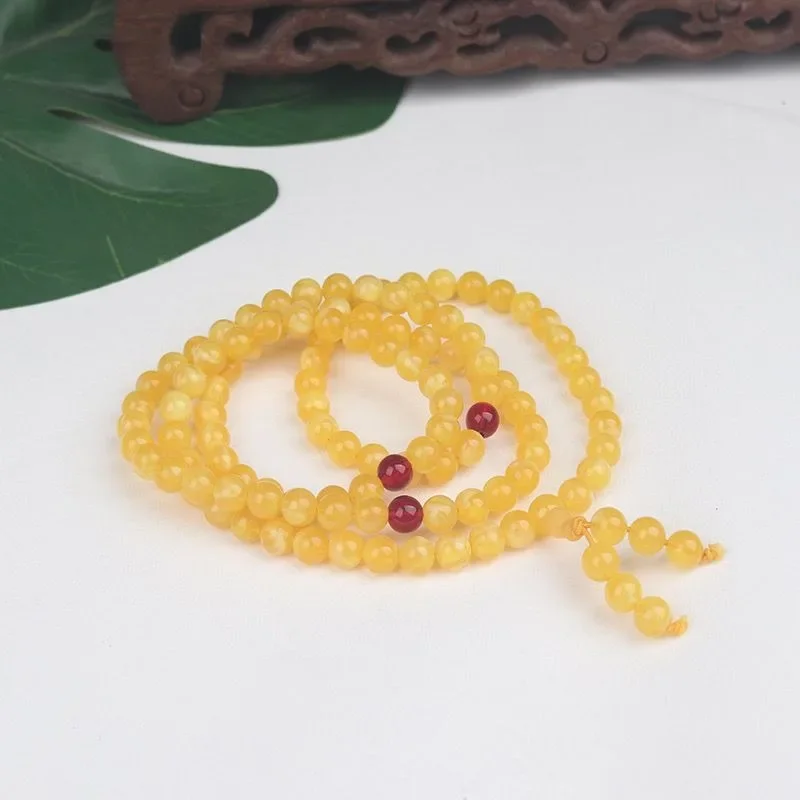 

108 Buddha Beads Men's and Women's Sweater Chains Bracelets Beeswax Bracelets Accessories
