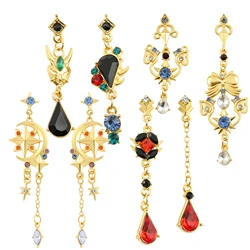 Genshin Impact Delicate Earrings, Zhongli Mona Xiao Barbatos Ayaka Kazuha Tartaglia Barbara Hutao Cosplay Ear Studs