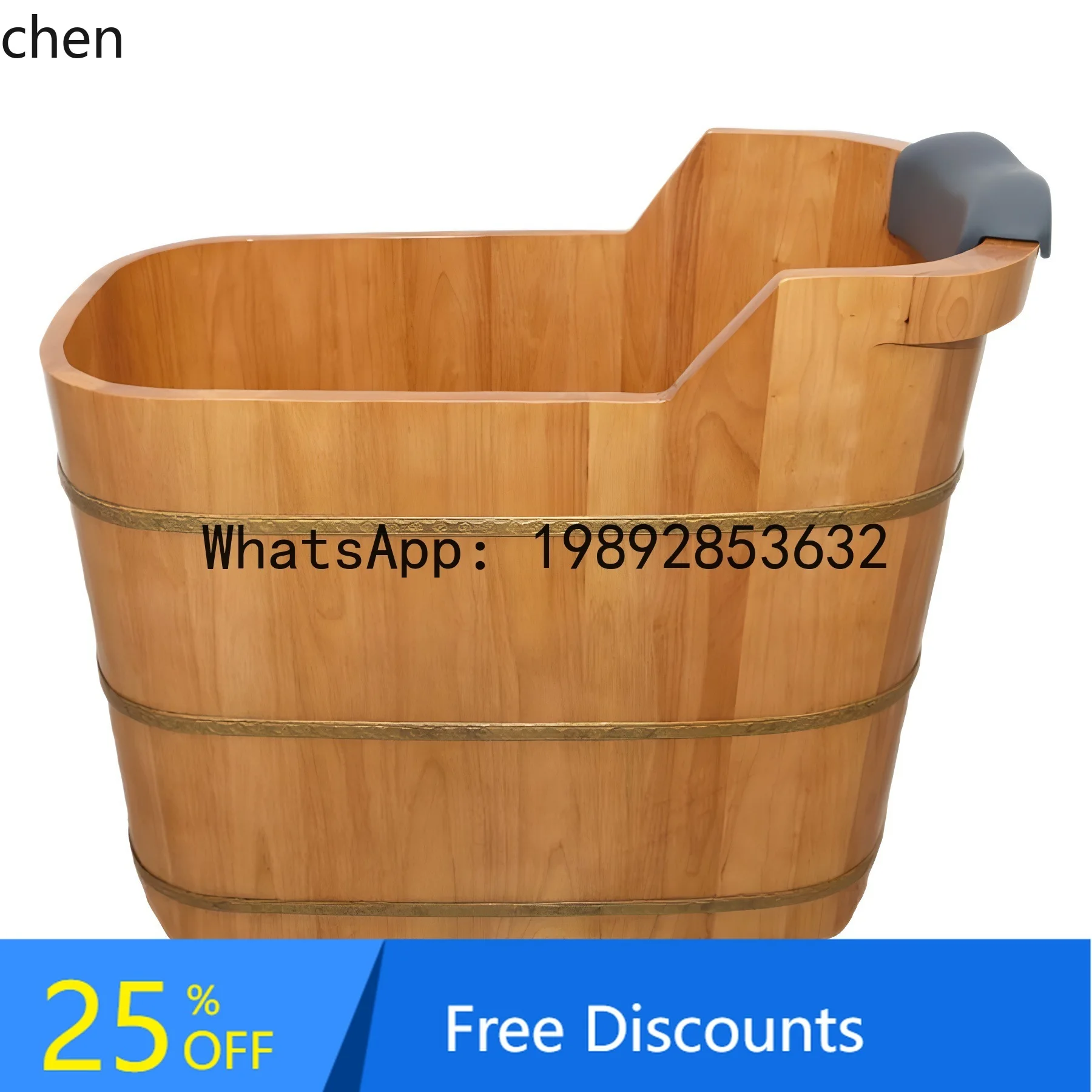 YFY  Small Household Oak Barrel with Lid for Adults, Wooden Bath Barrel, Bathtub, Steam Bath Barrel, Bath Tub
