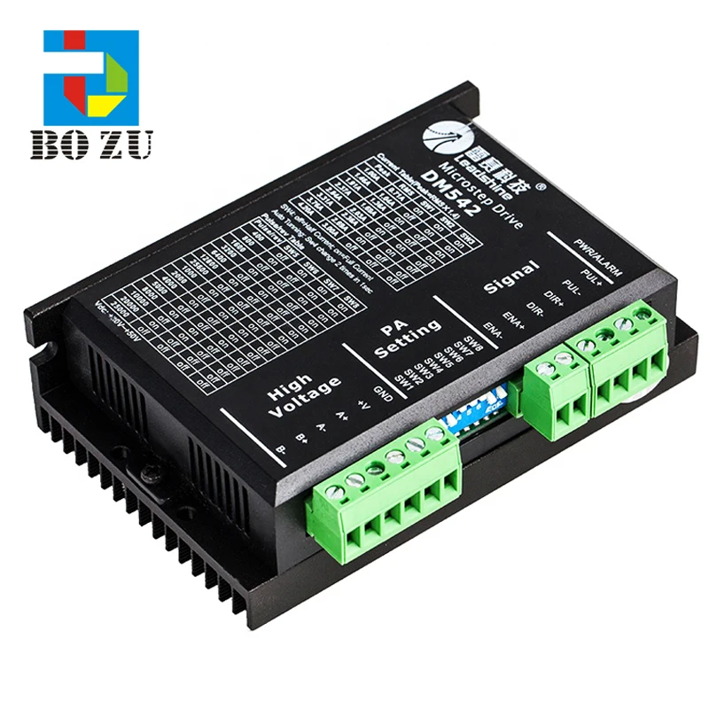 

Bozu 1 шт. Драйвер микрошагового двигателя DM542 — для шаговых двигателей Nema17/Nema23, 20-50 В постоянного тока, 1-5,6 А