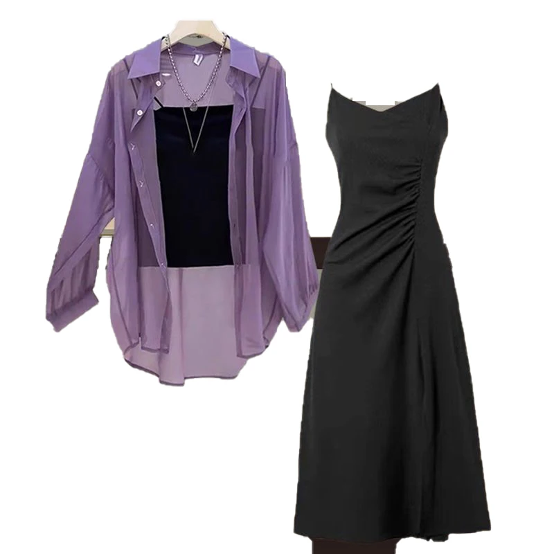 Ensemble t-shirt professionnel d'été pour femmes, protection solaire irt avec écharpe amincissante, tenue Dr Ele Busin