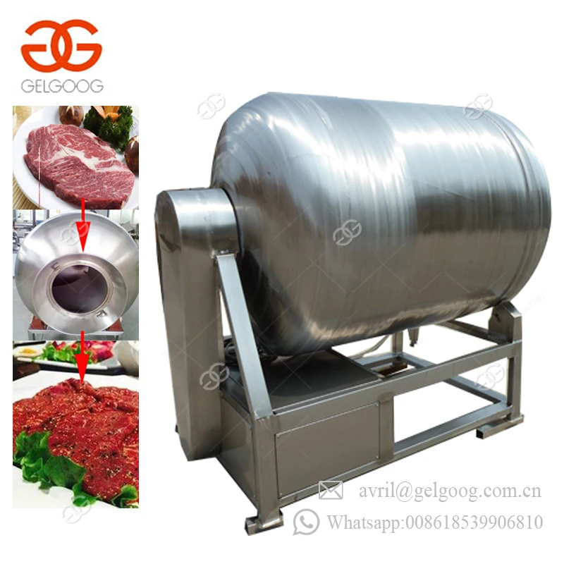 Máquina automática comercial de procesamiento de carne de cordero para frotamiento de carne de cerdo y pollo, vaso de carne al vacío a la venta