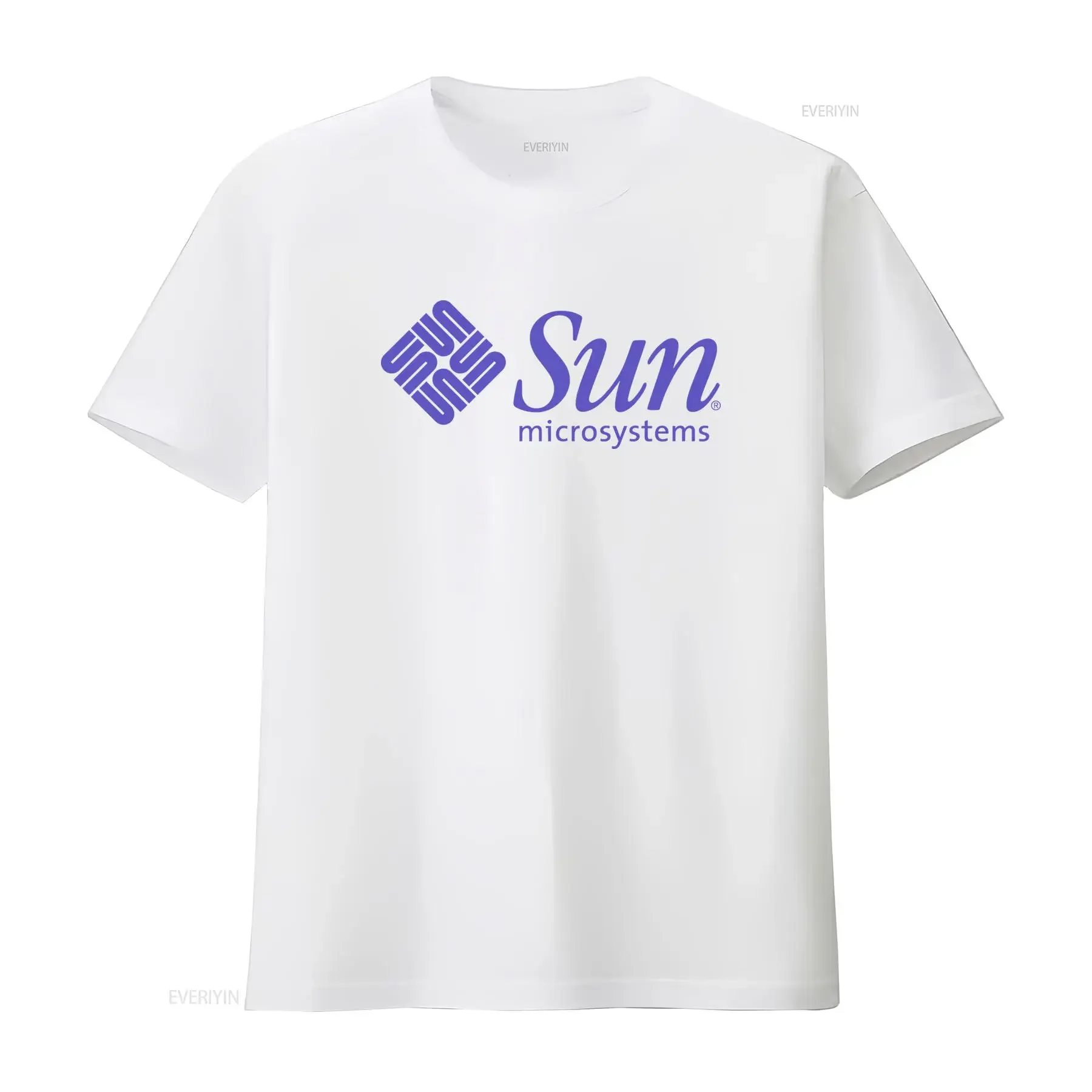 Sun Microsystems Men's White T Shirt with Logo Print Available in Sizes S to 3XL vintage Washed Stretched Stylish Unisex image 3