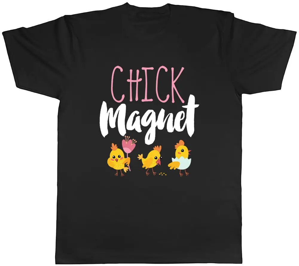 Chick Magnet Chicken Mens Unisex T-Shirt Tee  High Quality 100%Cotton Short Sleeve