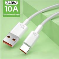 120W 10A Type C Fast Charging USB Cable for Xiaomi Samsung Huawei Honor Quick Charge USB Type C Cables Data Cord 0.3m 1m 1.5m 2m