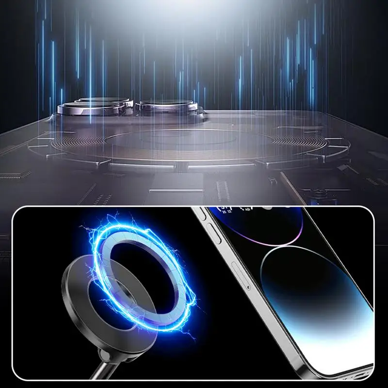 Supporto per telefono con ventosa magnetica a vuoto Supporto per cellulare per auto con ventosa pieghevole Supporto di navigazione retrattile Rotazione a 360 gradi