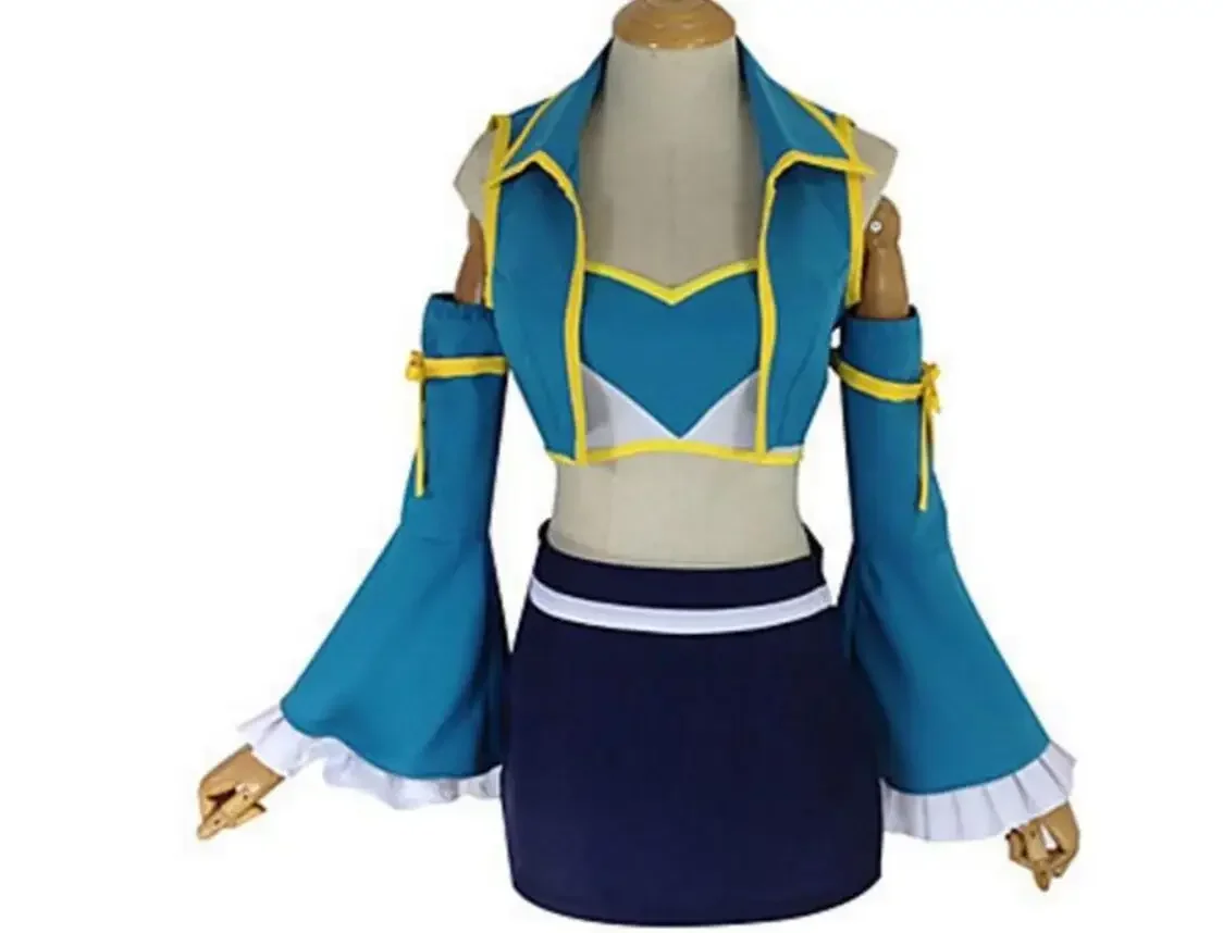 

Lucy Heartfilia cosplay costume Sailor skirt suit party dress