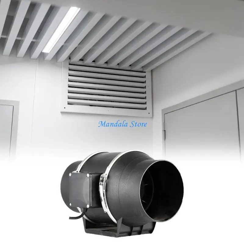 U2JC Indoor 6" Plastic Ventilator 150 Type Crossflow Fan Exhaust Blower for Home