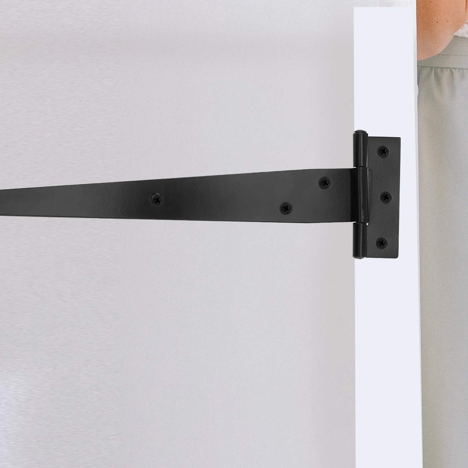 

2 шт. Т-образные петли, сверхмощные 10 дюймов, петли для ворот из оцинкованного железа для дверей, шкафа, деревянной мебели, коррозии