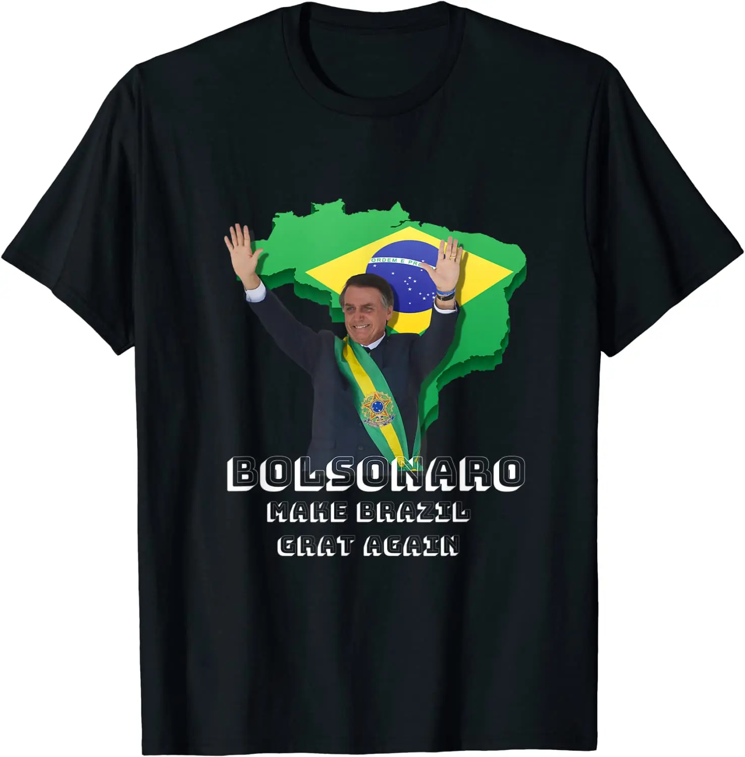 

Republic of Brazil Jair Bolsonaro Presidente 2022 Men T-Shirt Short Sleeve Casual Cotton O-Neck Summer T Shirt