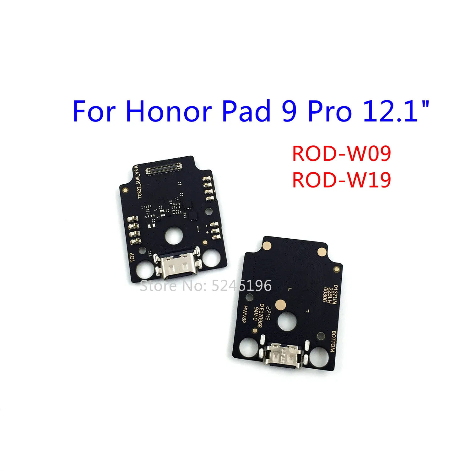 

1pcs USB Charging Port Charger Base Connector For For Huawei Honor Pad 9 Pro 12.1" Inch ROD-W09 ROD-W19 ROD-AN10 Replace Part.