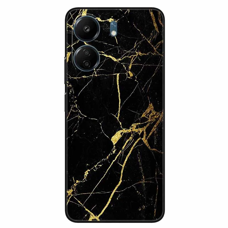 Para redmi 13c 4g caso adorável mármore tpu macio silicone capas de telefone para xiaomi redmi 13c proteger conchas pára-choques em redmi13c 13 c