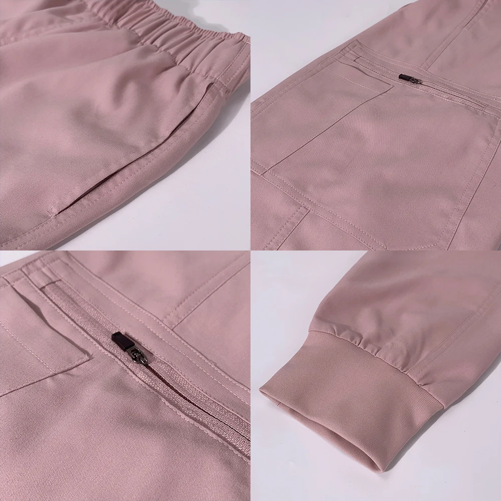 Elastic เอวกางเกง Joggers สัตว์เลี้ยงสัตวแพทย์ No-Stick ผมทำงานกางเกง Clearance ขัด Celana Joger ทางการแพทย์พยาบาล Scrub Pant