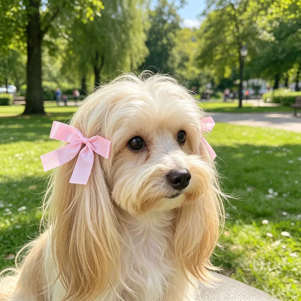 2 PCS Baby Girl Dog Gift Hair Bow Clips Barrettes, Assorted Hair Accessories Clip for Little Girls Toddler\