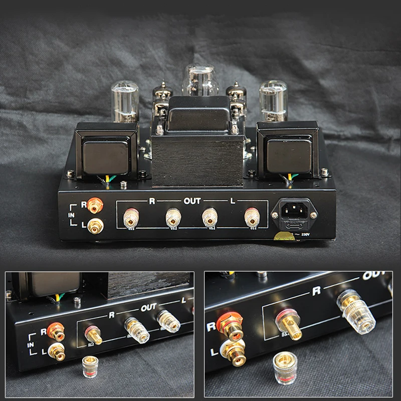 220v 6.8w*2 Fever HIFI Tube Amplifier Scaffolding Tube Amplificador Class A Single-ended Parallel Pure Tube Amplifier