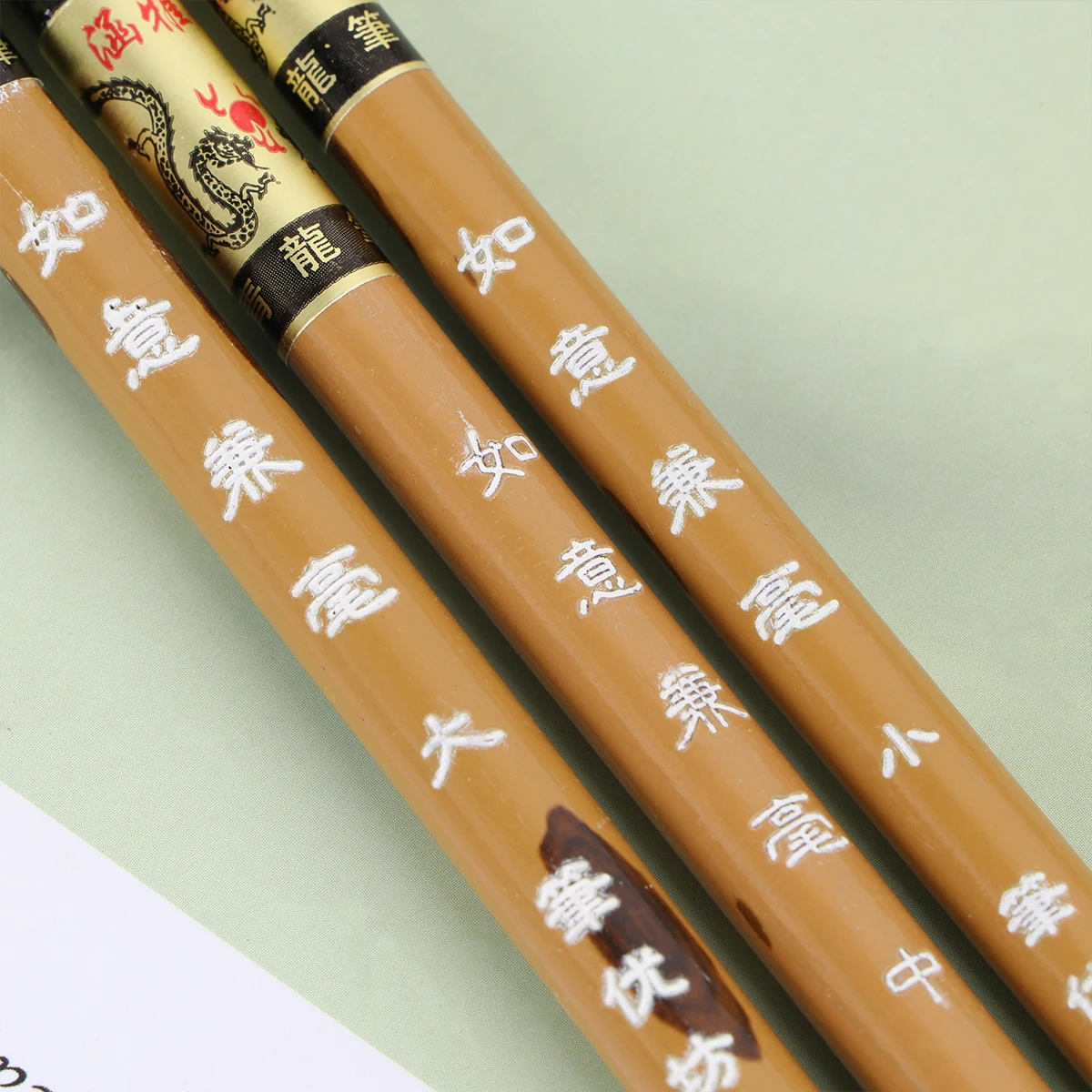 3Pcs Chinese Calligraphy Brushes Wolf Hair Traditional Drawing Writing Tool Set Sizes L Kanji Sumi Ink Drawing Brush