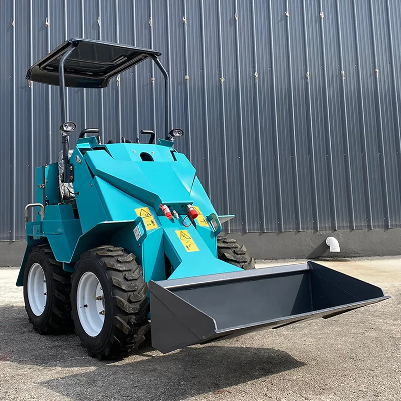 Affordable Compact Multi-purpose Skid Steer Loader Wheeled Diesel-powered Mini Skid Steer Loader