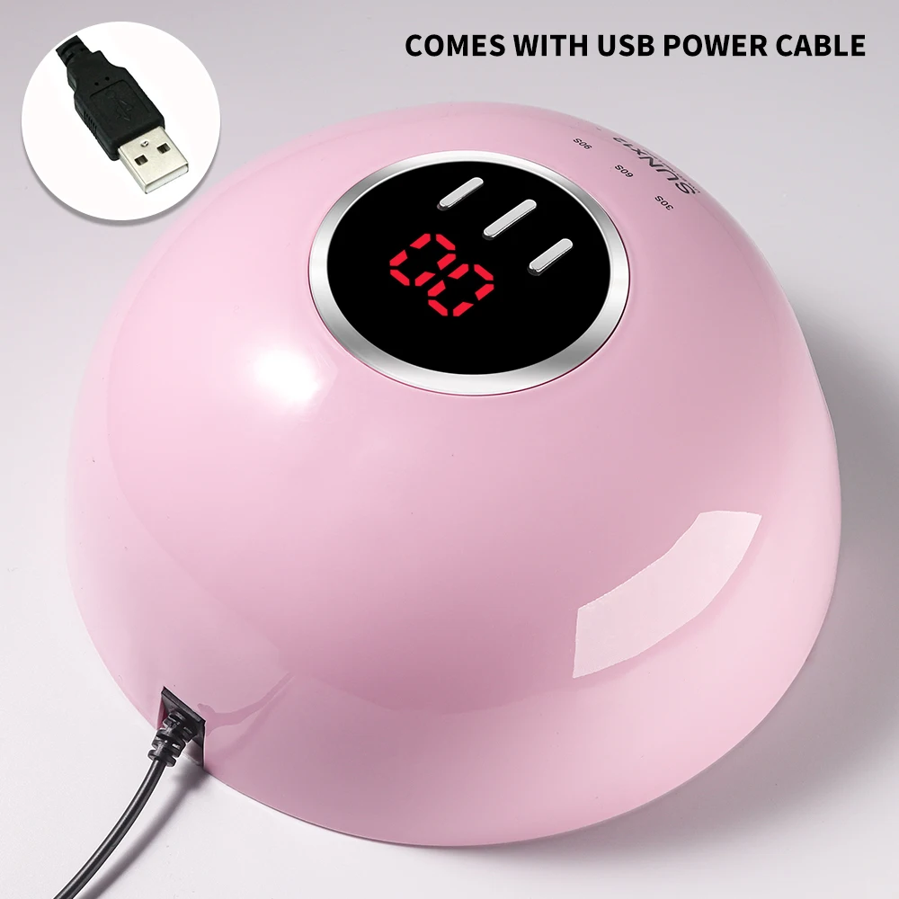 18 LEDS UV/LED เครื่องเป่าเล็บโคมไฟมี 3 โหมดจับเวลาจอแสดงผล LCD แห้งเร็วเล็บสําหรับเล็บ Salon/บ้านอะคริลิคเจลเครื่องมือ