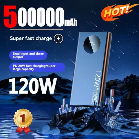 2024 신제품 샤오미 미지아 50,000mAh 초고속 충전 보조배터리 – 120W 출력, 아이폰 및 휴대용 기기 호환 2024 신제품 샤오미 미지아 50,000mAh 초고속 충전 보조배터리 – 120W 출력, 아이폰 및 휴대용 기기 호환