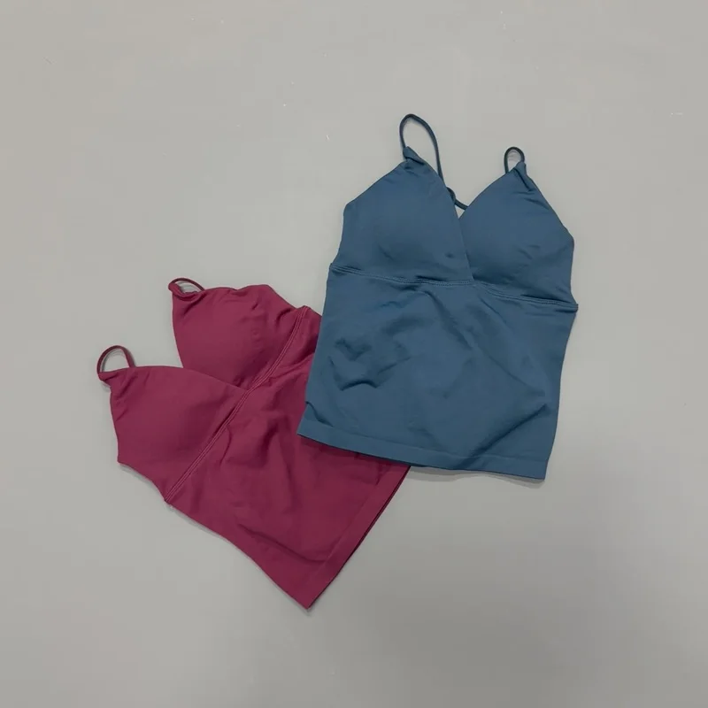 Sports Tank Top Women Slim Body Shaping Yoga Halter Gym Running Workout Training Fitness Athletic Outdoor Daily Casual Sport Bra