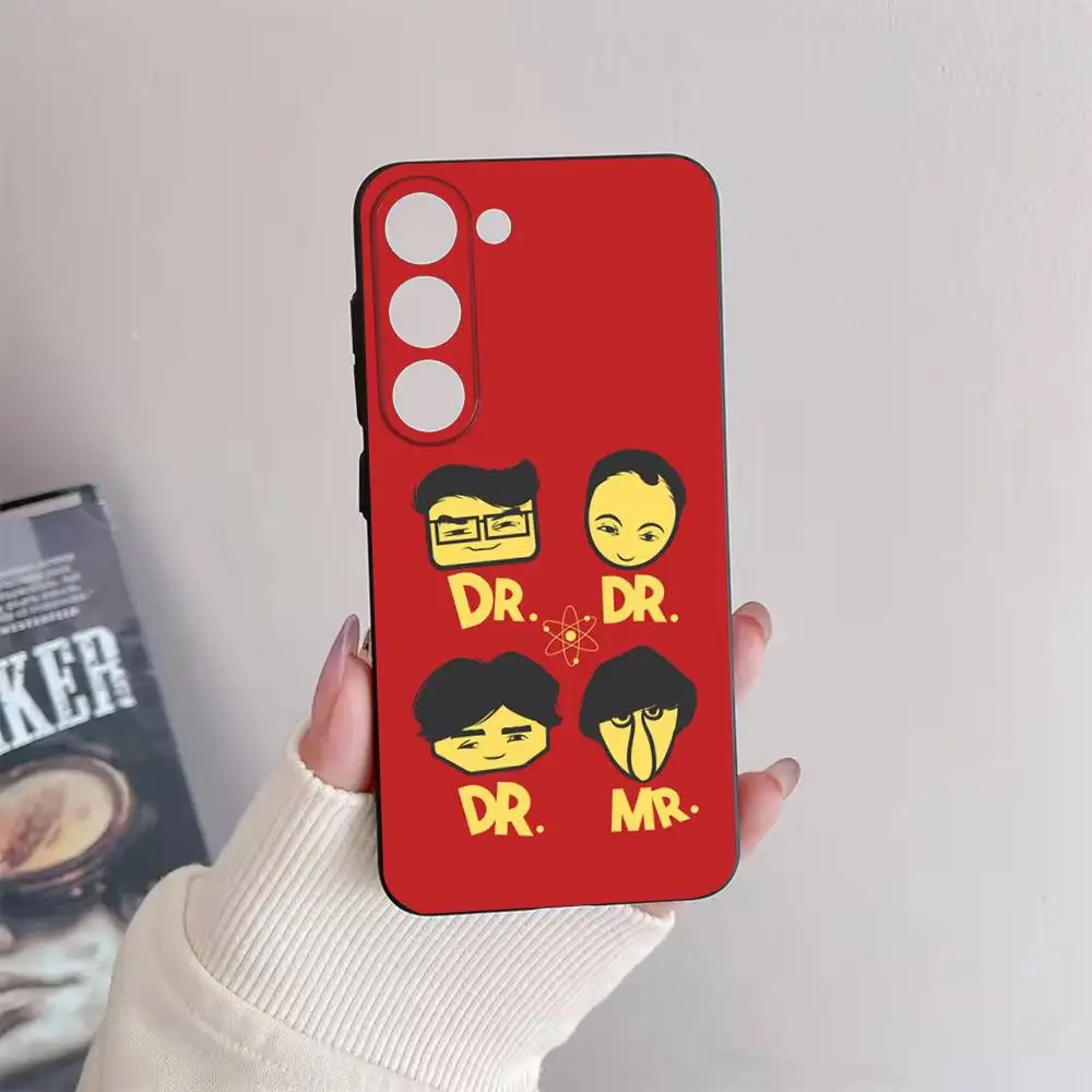 حافظة هاتف T-TBBT The Big Bang Theory لهاتف سامسونج جالاكسي A 91,80,73,72,71,53,52,51,22,5G غطاء أسود ناعم مقاوم للصدمات