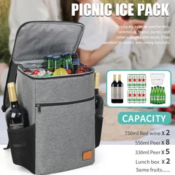 Outdoor Backpack Camping Cooler Bag Soft Large Thermal Backpack Insulated Bags Travel Beach Beer Leak-proof Food Storage Bag