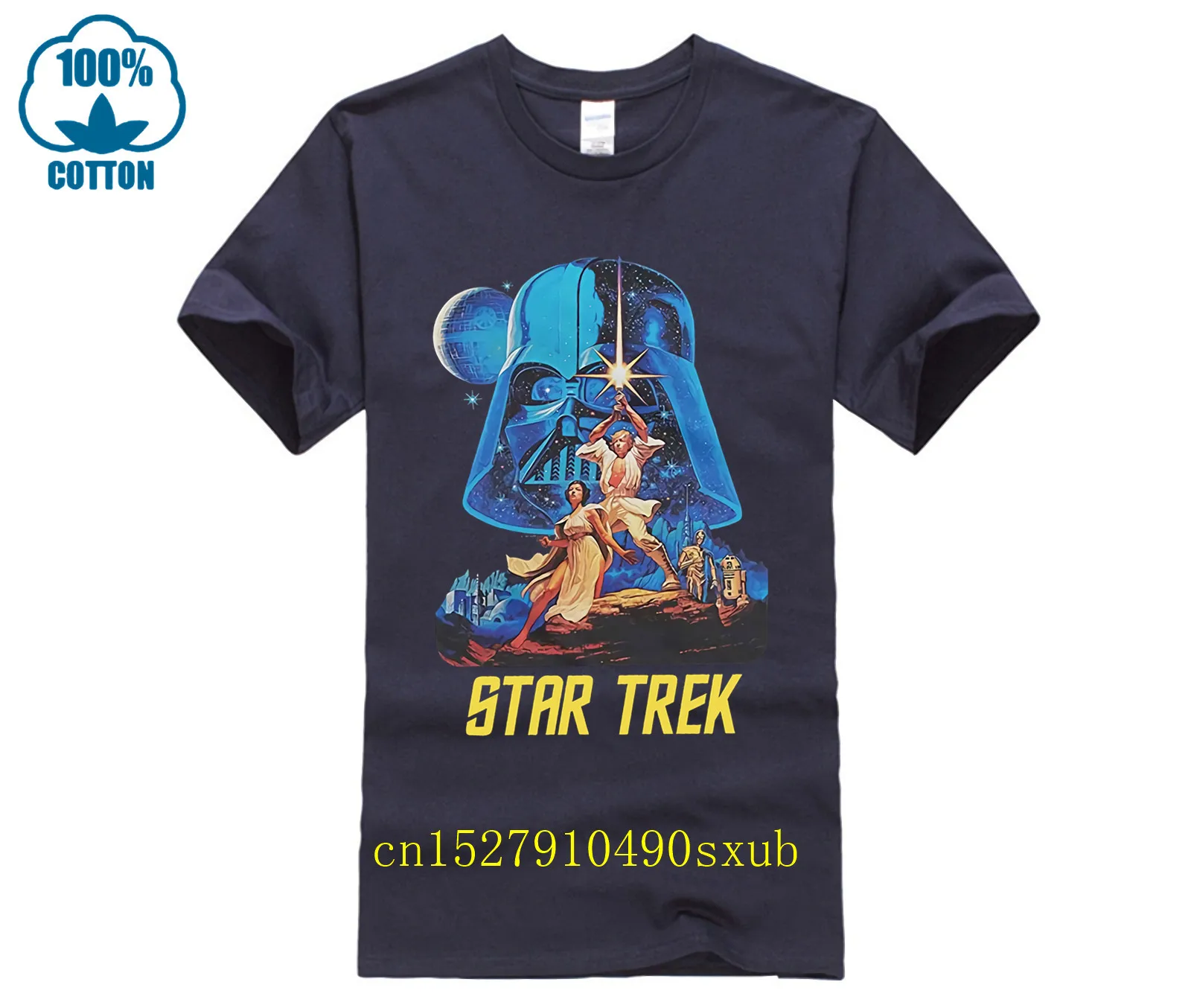 T-shirt Hell  Star Trek Funny T-shirt Amazing short sleeves unique Tops Summer Tees Cotton O Neck T-Shirt Vintage Crew Neck