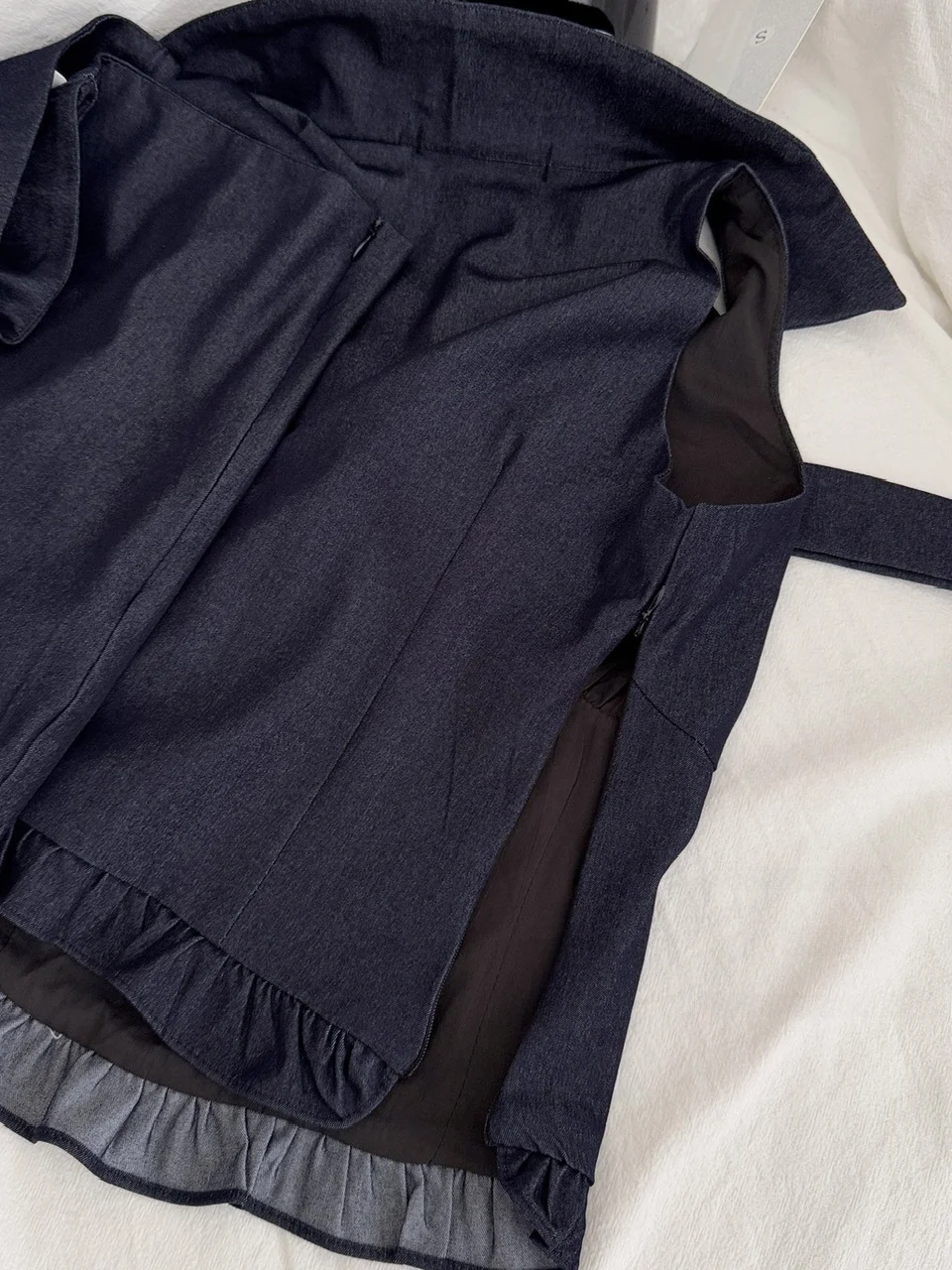Pure Desire Conjunto f de verão com nó borboleta, gola pendurada, sem mangas, cintura alta, bodycon, meia saia, conjun...