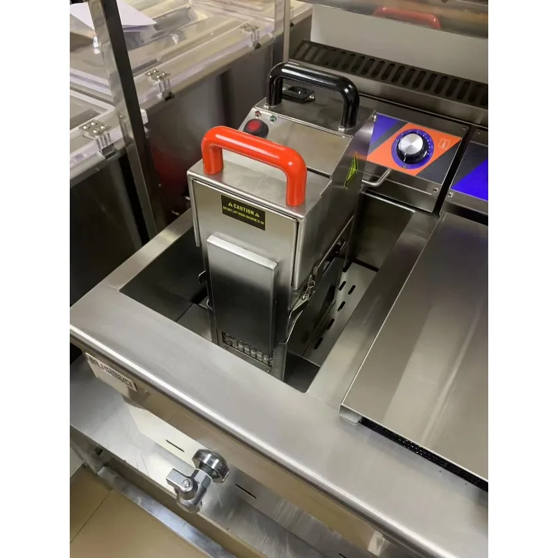 Commercial Mobile Fryer Filter Machine Portable Fryer Oil Filter System Frying Oil Filter Cart 5