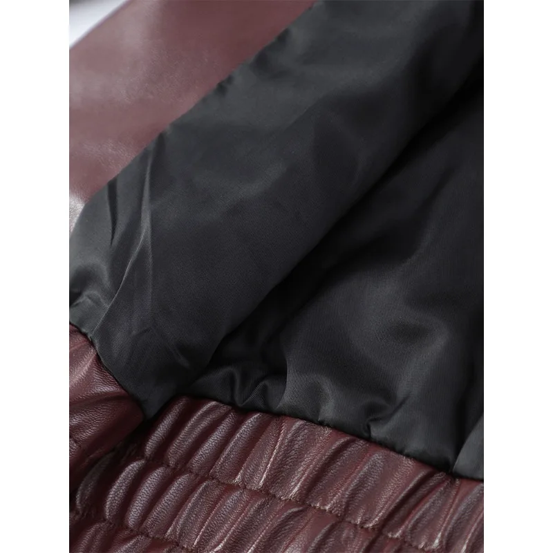 European American Cross-border New Fashion Femininity Commuter Street Loose Coat Individuality Lapel Zipper Long-sleeved Jacket