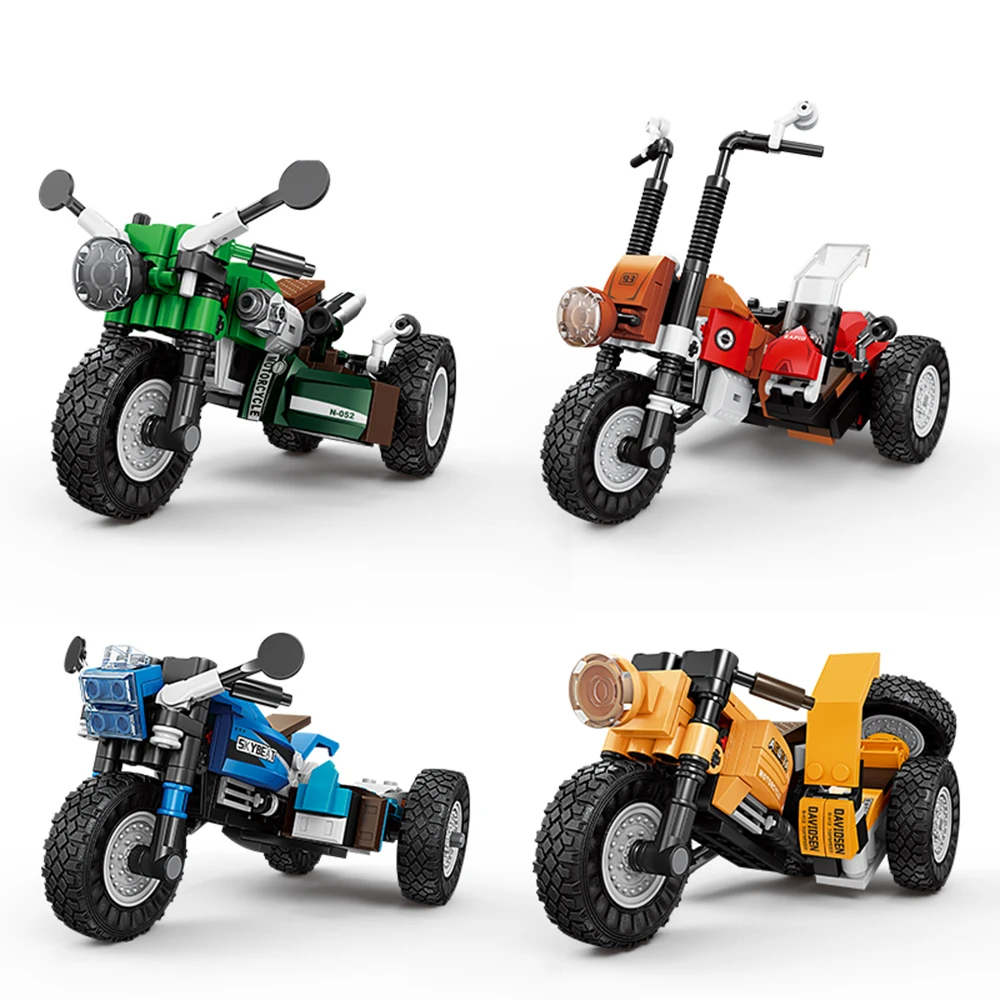 

Speed Demon Motorcycle 3D Building Block Toys Cultivate Children's Interests, MOC Motorcycle Assembly, Multiple Styles Available