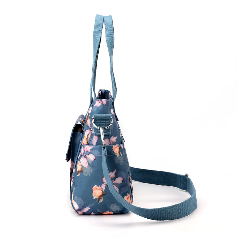 Wear-resistant fabric Women Shoulder Crossbody Bag Printed Flower Top-Handle Bags Female Large Capacity Tote bag Handbags