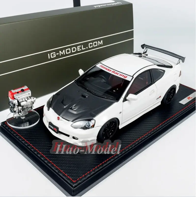 IG 1/18 For INTEGRA DC5 TYPE R Resin Diecast Model Car Simulation Kids Toys Boys Birthday Gifts Hobby Display Collection White