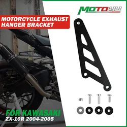 MOTO4U For Kawasaki ZX-10R ZX10R 2004 2005 Aluminum Exhaust Hanger Bracket Muffler Exhaust Holder Motorcycle Modification